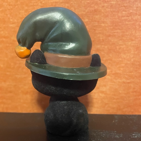 Set of 3 Vintage Hallmark Flocked Black Cats. - Picture 9 of 9